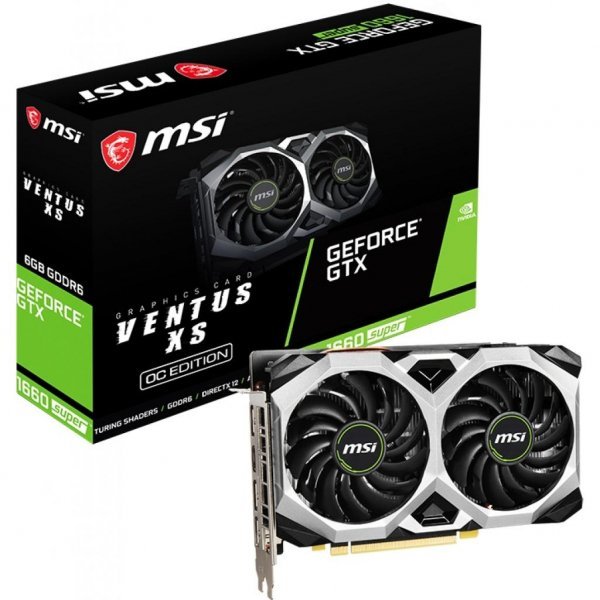 Відеокарта MSI GeForce GTX1660 SUPER 6144Mb VENTUS XS OC (GTX 1660 SUPER VENTUS XS OC) Відеокарта MSI GeForce GTX1660 SUPER 6144Mb VENTUS XS OC (GTX 1660 SUPER VENTUS XS OC)