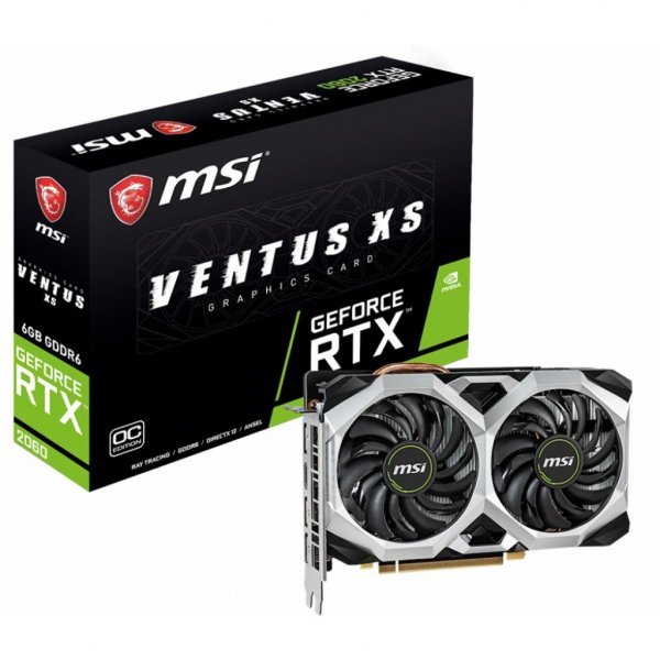 Відеокарта MSI GeForce RTX2060 6144Mb VENTUS XS OC (RTX 2060 VENTUS XS 6G OC) Відеокарта MSI GeForce RTX2060 6144Mb VENTUS XS OC (RTX 2060 VENTUS XS 6G OC)