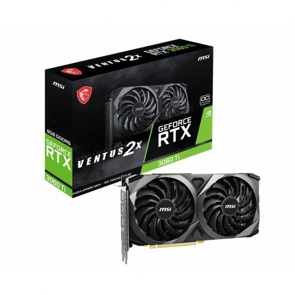 Відеокарта MSI GeForce RTX3060Ti 8Gb VENTUS 2X OCV1 LHR (RTX 3060 Ti VENTUS 2X OCV1 LHR)