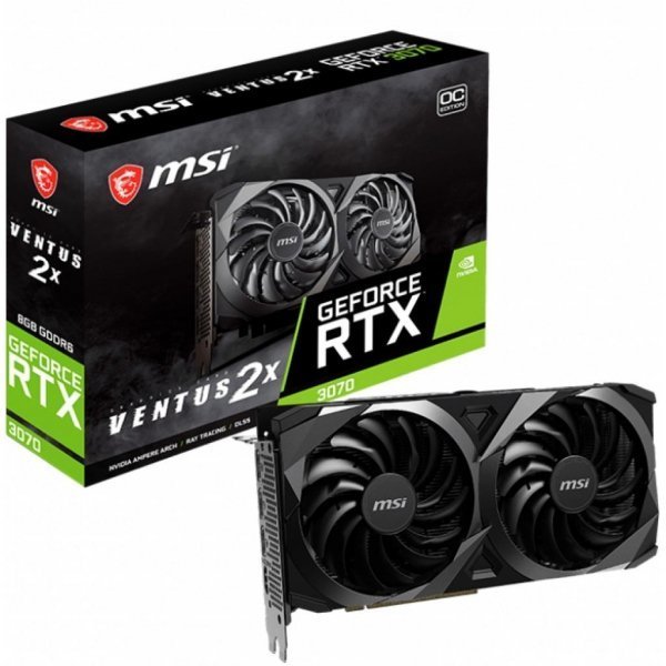 Відеокарта MSI GeForce RTX3070 8Gb VENTUS 2X OC (RTX 3070 VENTUS 2X OC) Відеокарта MSI GeForce RTX3070 8Gb VENTUS 2X OC (RTX 3070 VENTUS 2X OC)
