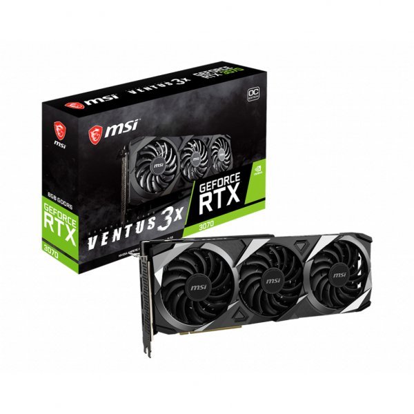 Відеокарта MSI GeForce RTX3070 8Gb VENTUS 3X OC LHR (RTX 3070 VENTUS 3X 8G OC LHR)