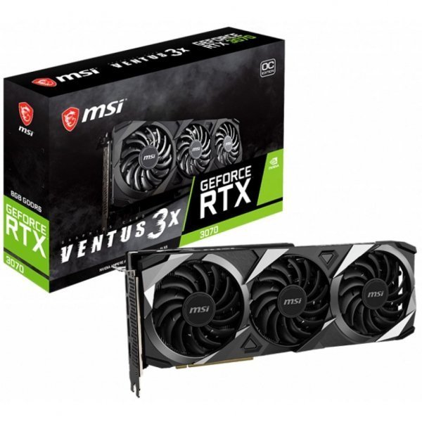 Відеокарта MSI GeForce RTX3070 8Gb VENTUS 3X OC (RTX 3070 VENTUS 3X OC) Відеокарта MSI GeForce RTX3070 8Gb VENTUS 3X OC (RTX 3070 VENTUS 3X OC)