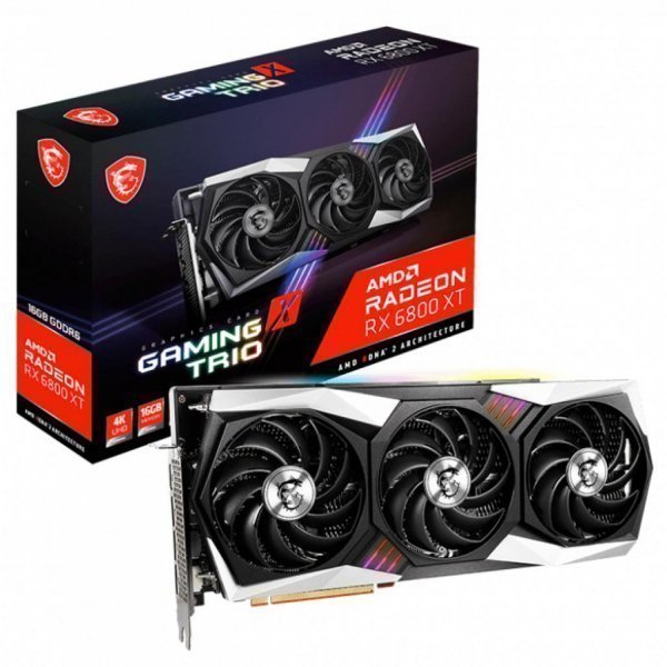 Відеокарта MSI Radeon RX 6800 XT 16Gb GAMING X TRIO (RX 6800 XT GAMING X TRIO 16G) Відеокарта MSI Radeon RX 6800 XT 16Gb GAMING X TRIO (RX 6800 XT GAMING X TRIO 16G)