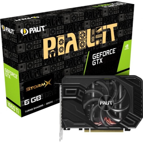 Відеокарта PALIT GTX1660Ti STORMX OC 6G GDDR6 (NE6166TS18J9-161F)