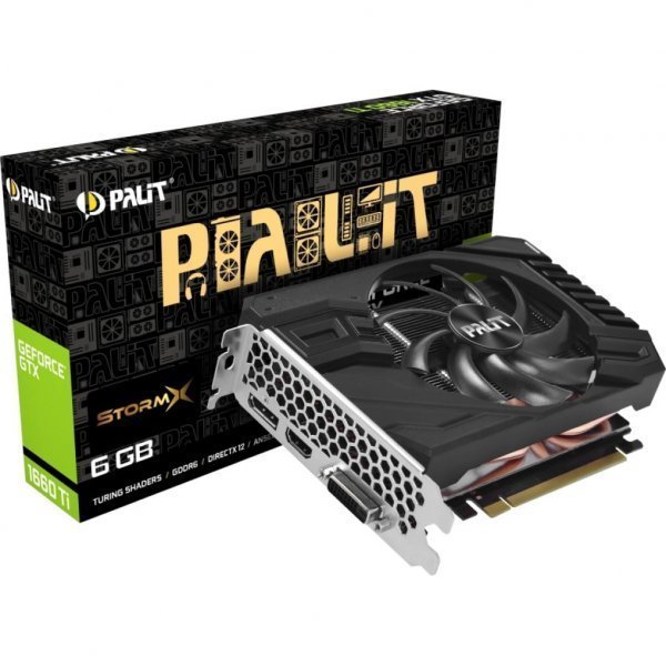 Відеокарта PALIT GTX1660Ti STORMX OC 6G GDDR6 (NE6166TS18J9-161F)