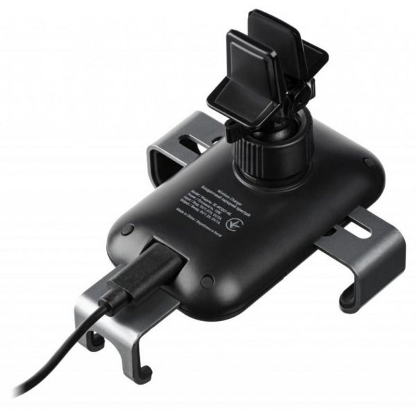 Зарядний пристрій 2E Gravity Car Mount Wireless Charger, 10W, black (2E-WCQ01-05)