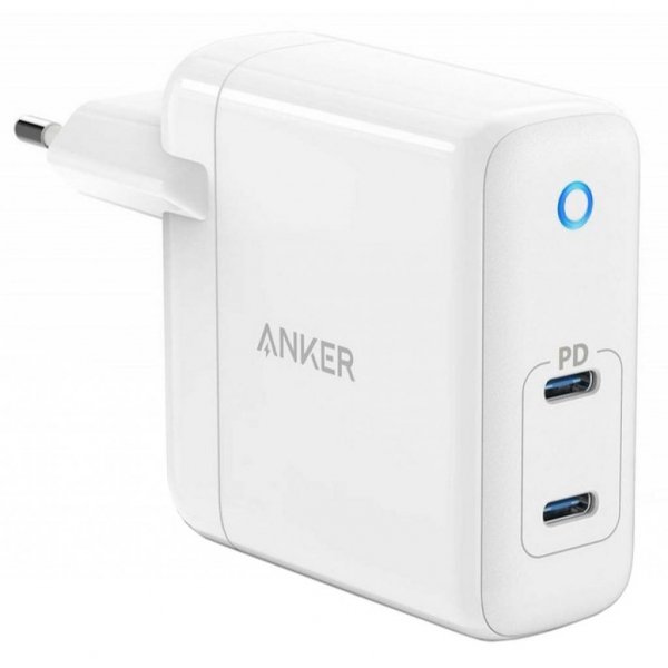 Зарядний пристрій Anker PowerPort Atom PD 2 - 60W Ultra Compact (White) (A2029321) Зарядний пристрій Anker PowerPort Atom PD 2 - 60W Ultra Compact (White) (A2029321)