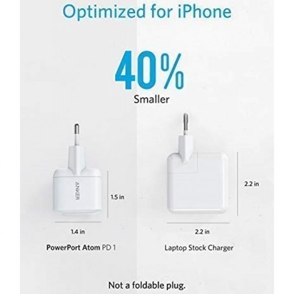 Зарядний пристрій Anker PowerPort Atom PD - 30W PD Ultra Compact (White) (A2017GD1)