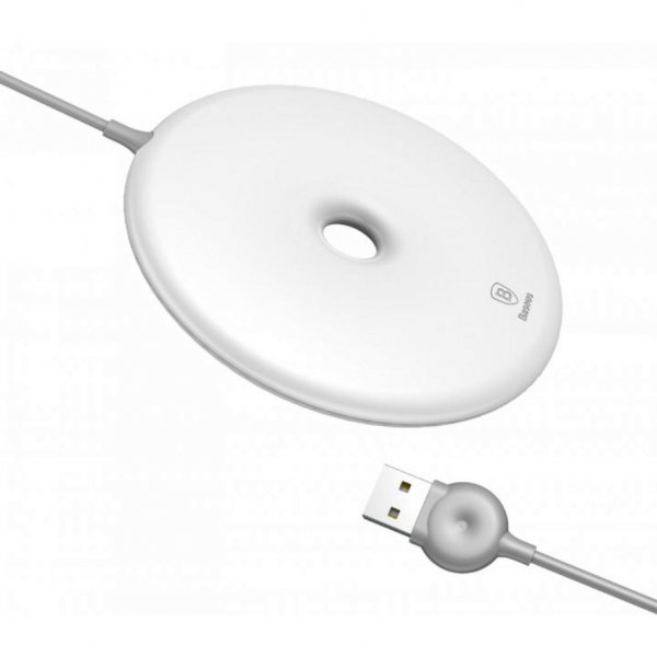 Зарядний пристрій Baseus Donut Wireless Charger White (WXTTQ-02)