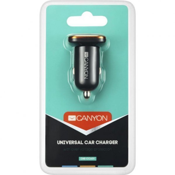 Зарядний пристрій CANYON Universal 1xUSB car adapter (CNE-CCA01B)