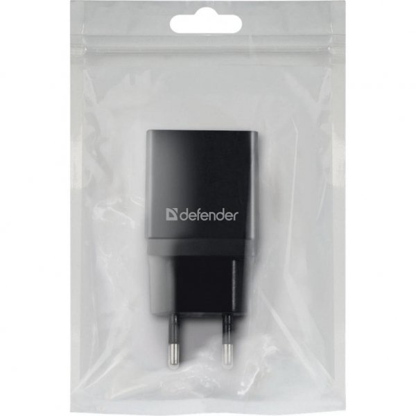 Зарядний пристрій Defender EPA-10 black, 1xUSB, 5V / 2.1A (83572) Зарядний пристрій Defender EPA-10 black, 1xUSB, 5V / 2.1A (83572)