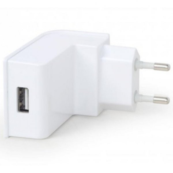 Зарядний пристрій EnerGenie USB 2.1A white (EG-UC2A-02-W)