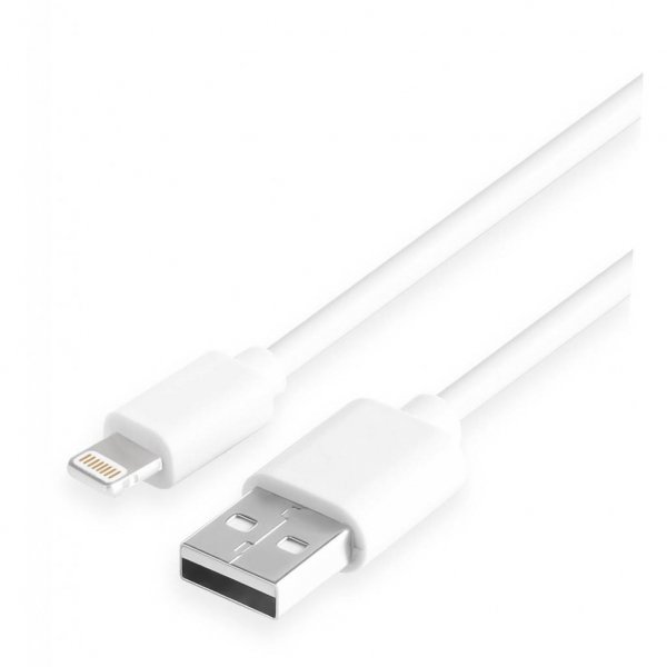 Зарядний пристрій Florence 1USB QC 3.0 + Lightning кабель White (FL-1050-WL)