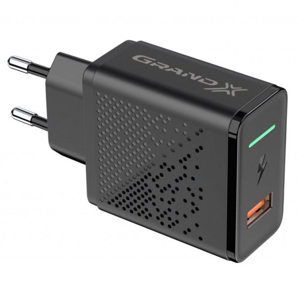 Зарядний пристрій Grand-X Fast Charge 5-в-1 QC 3.0, AFC, SCP,FCP, VOOC, 1 USB 22.5W (CH-850) Зарядний пристрій Grand-X Fast Charge 5-в-1 QC 3.0, AFC, SCP,FCP, VOOC, 1 USB 22.5W (CH-850)