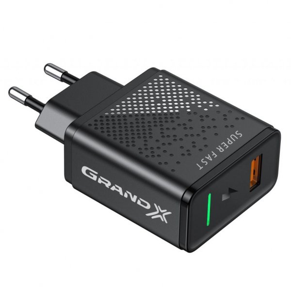 Зарядний пристрій Grand-X Fast Charge 5-в-1 QC 3.0, AFC, SCP,FCP, VOOC, 1 USB 22.5W (CH-850) Зарядний пристрій Grand-X Fast Charge 5-в-1 QC 3.0, AFC, SCP,FCP, VOOC, 1 USB 22.5W (CH-850)