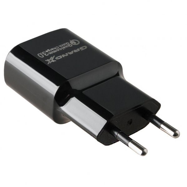 Зарядний пристрій Grand-X Quick Charge QС3.0 3.6V-6.5V 3A, 6.5V-9V 2A, 9V-12V 1.5A USB (CH-550B)