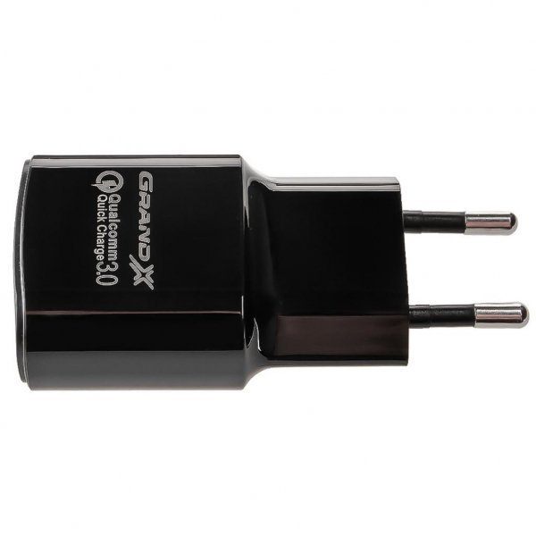 Зарядний пристрій Grand-X Quick Charge QС3.0 3.6V-6.5V 3A, 6.5V-9V 2A, 9V-12V 1.5A USB (CH-550B)