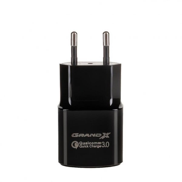 Зарядний пристрій Grand-X Quick Charge QС3.0, + кабель USB -> Type C, Cu, 4A, 1m (CH-550TC)