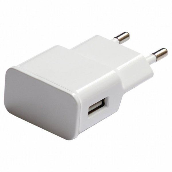 Зарядний пристрій Grand-X USB 5V 2,1A White + кабель USB -> micro USB, Cu (CH-03UMW)