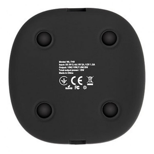 Зарядний пристрій REAL-EL WL-740 black (EL123160019)