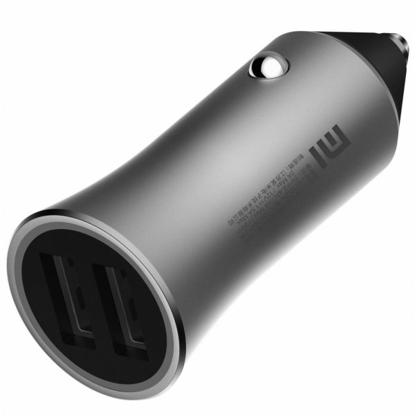 Зарядний пристрій Xiaomi Mi Car Charger Pro Silver (446553)