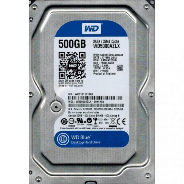 Жорсткий диск 3.5 500GB WD (WD5000AZLX)