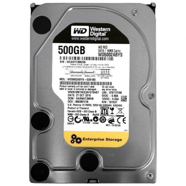Жорсткий диск 3.5 500Gb Western Digital (# WD5002ABYS #) Жорсткий диск 3.5 500Gb Western Digital (# WD5002ABYS #)