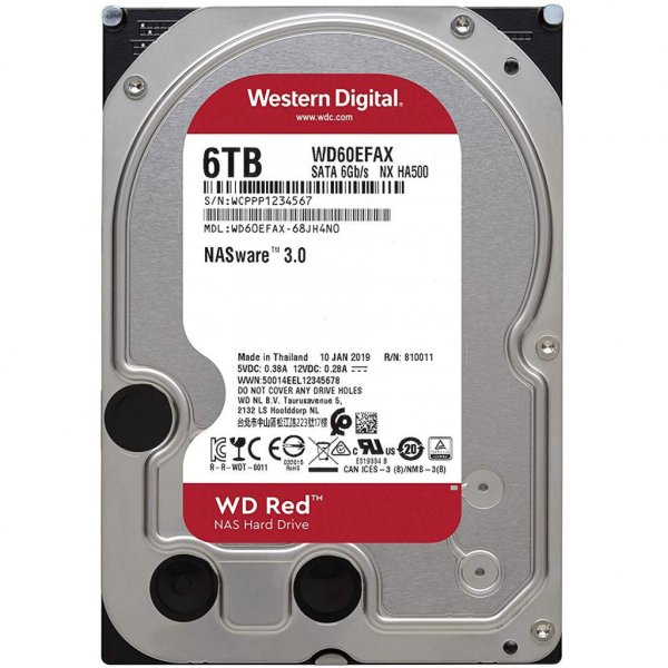 Жорсткий диск 3.5 6TB Western Digital (WD60EFAX)