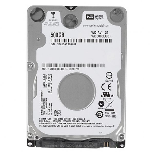 Жорсткий диск до ноутбука 2.5 500GB WD (WD5000LUCT-FR)