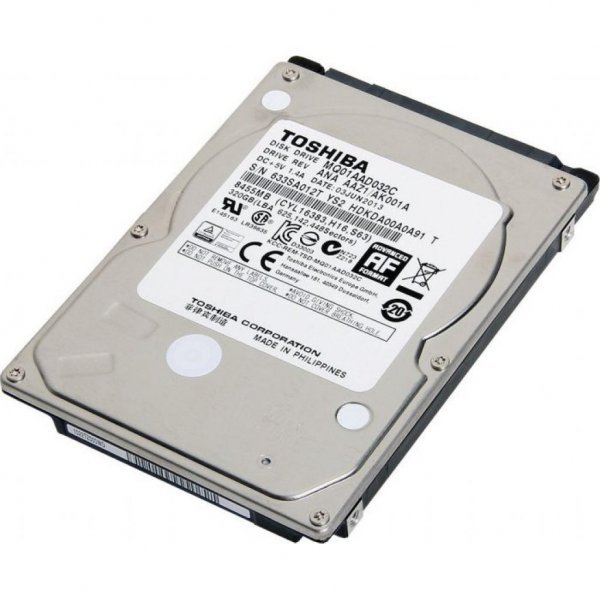 Жорсткий диск до ноутбука 2.5 200GB TOSHIBA (MQ01AAD020C)