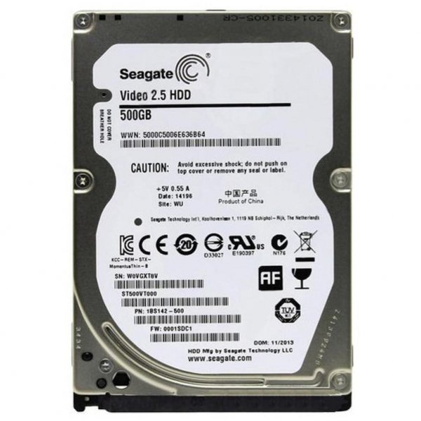 Жорсткий диск до ноутбука 2.5 500GB Seagate (ST500VT000)