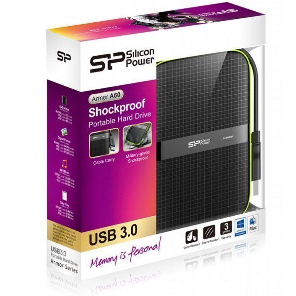 Зовнішній жорсткий диск 2.5 1TB Silicon Power (SP010TBPHDA60S3K)