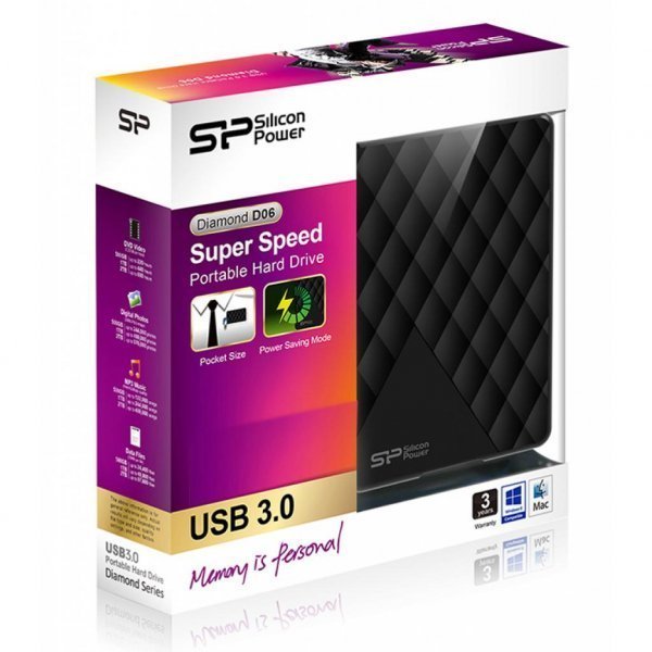 Зовнішній жорсткий диск 2.5 1TB Silicon Power (SP010TBPHDD06S3K)