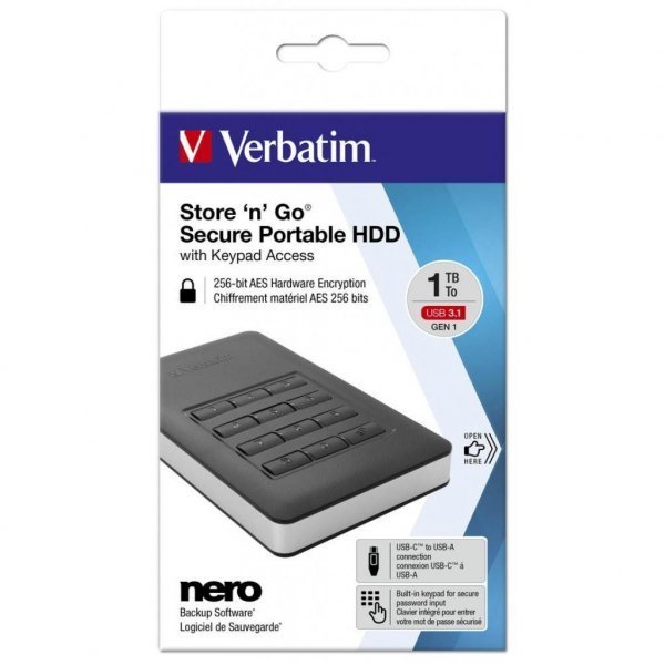 Зовнішній жорсткий диск 2.5 1TB Verbatim (53401) Зовнішній жорсткий диск 2.5 1TB Verbatim (53401)
