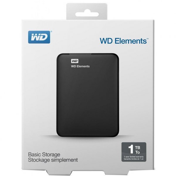 Зовнішній жорсткий диск 2.5 1TB WD (WDBUZG0010BBK-WESN)