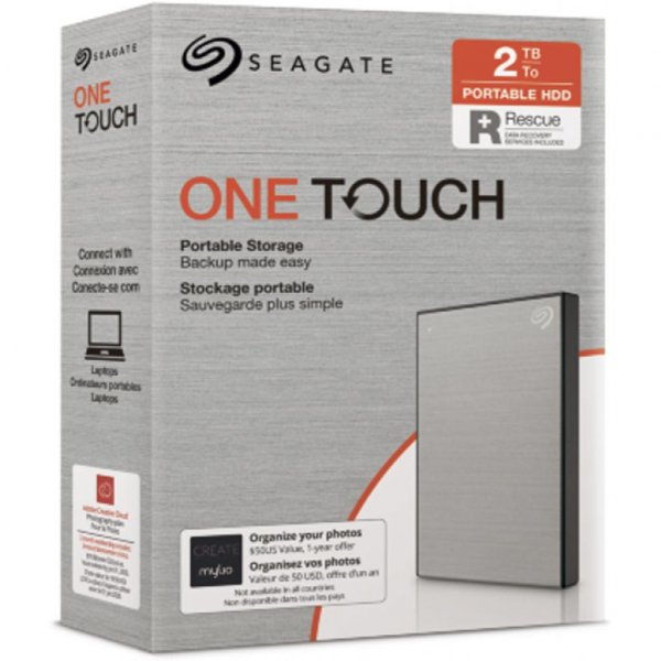 Зовнішній жорсткий диск 2.5 2TB One Touch USB 3.2 Seagate (STKB2000401) Зовнішній жорсткий диск 2.5 2TB One Touch USB 3.2 Seagate (STKB2000401)