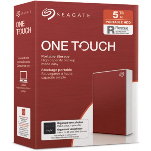 Зовнішній жорсткий диск 2.5 5TB One Touch USB 3.2 Seagate (STKC5000403) Зовнішній жорсткий диск 2.5 5TB One Touch USB 3.2 Seagate (STKC5000403)